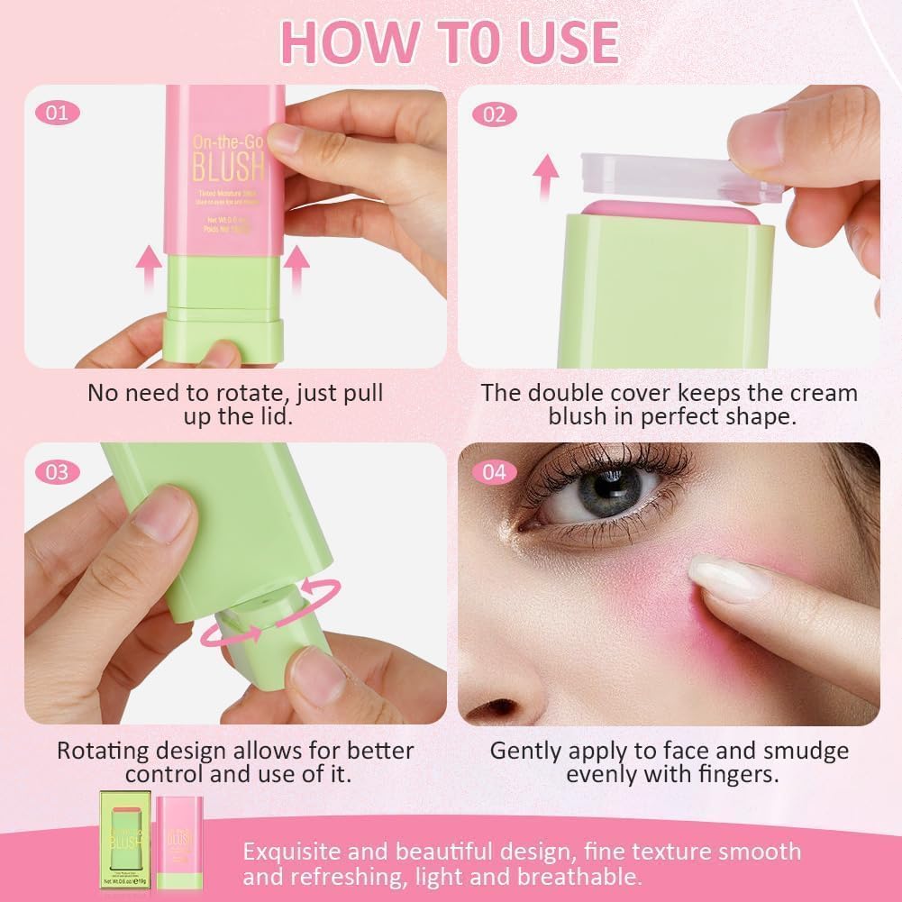 Lightweight Cream Blush Stick Blush (Pack of 1)